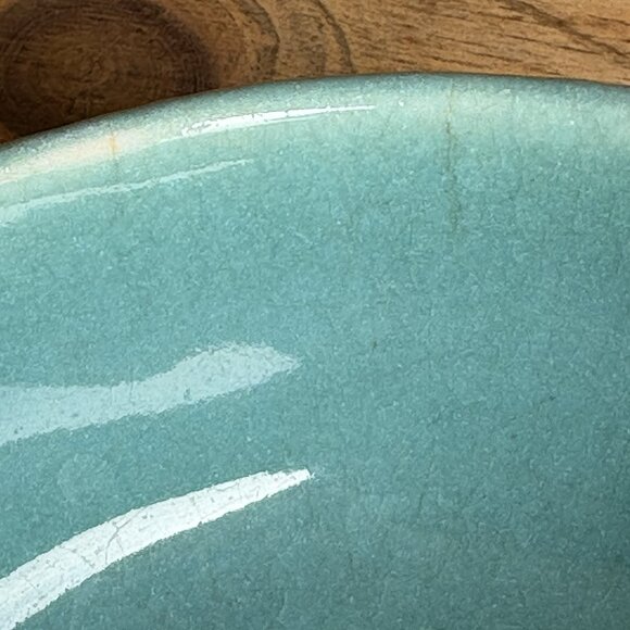 Aqua Taupe Winfield Pottery Covered Soup Chili Casserole Dish Pasadena READ - Picture 12 of 16